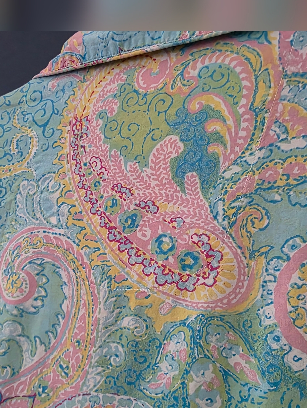 Ralph Lauren Pastel Paisley Two-Piece Lounge Set - Multicolor - Picture 4 of 10